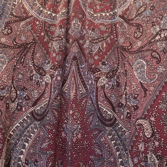 70s Inspired Paisley Dress - Picture 2 of 3